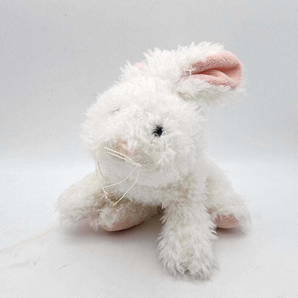 Ganz Webkinz Marshmallow White Bunny Rabbit Plush Stuffed Toy 7" No code HM392